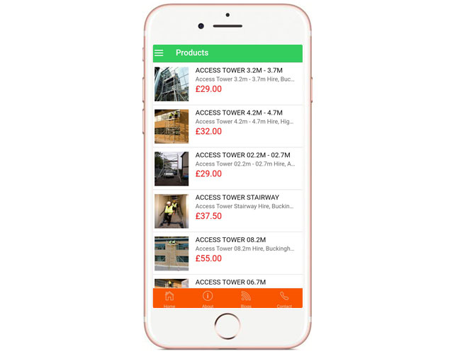  Tool Hire Business Iphone App